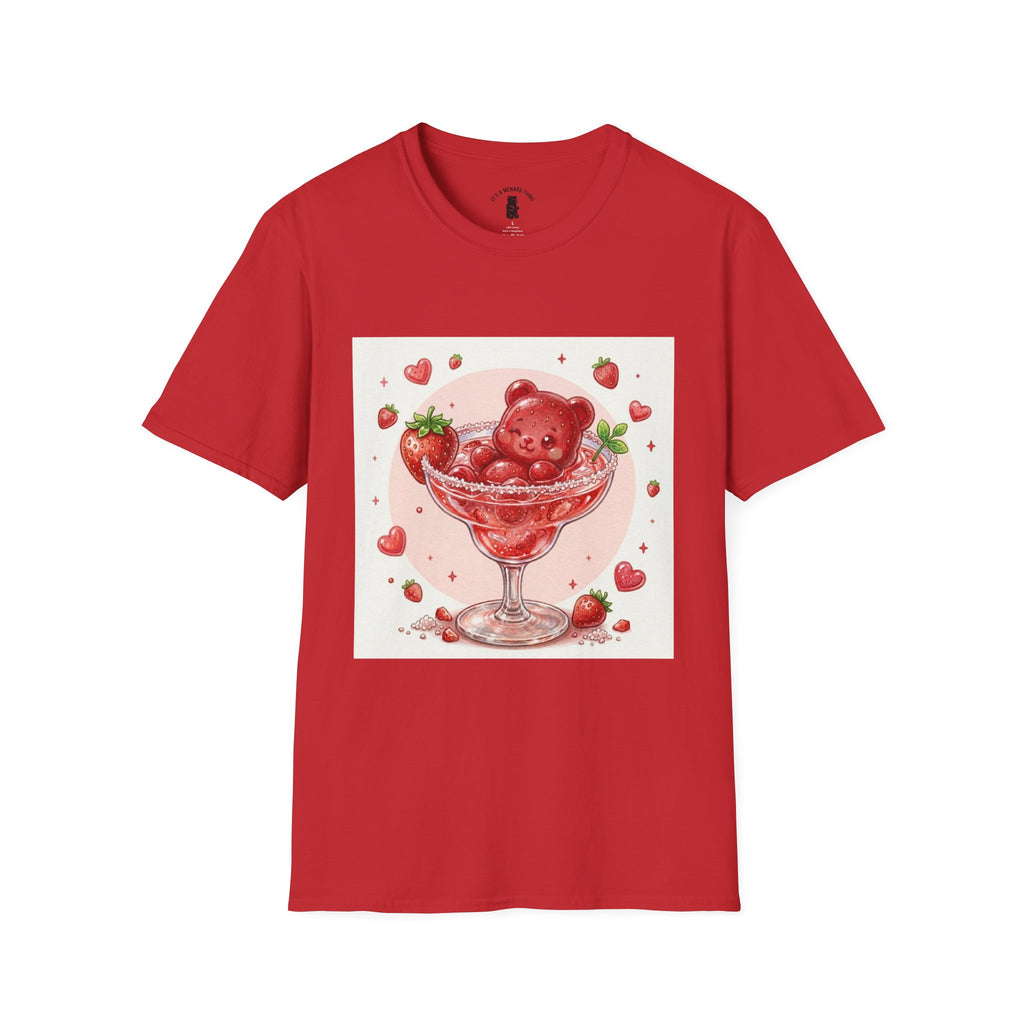Strawberry Daiquiri Icey, Boozy Gooey Gummy Bears- Kawaii Graphic T-Shirt
