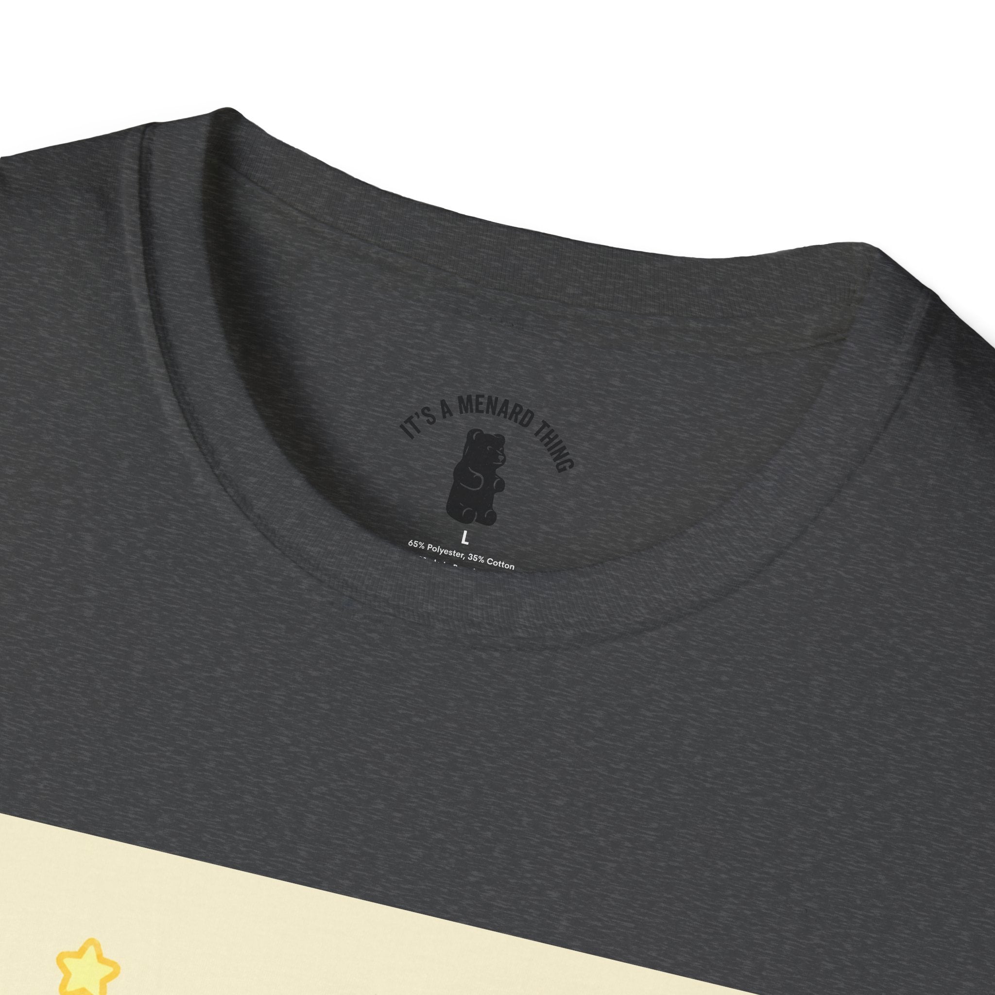 "Good Vibes Only" Yellow Gooey Gummy Bear- Cute Graphic Tee