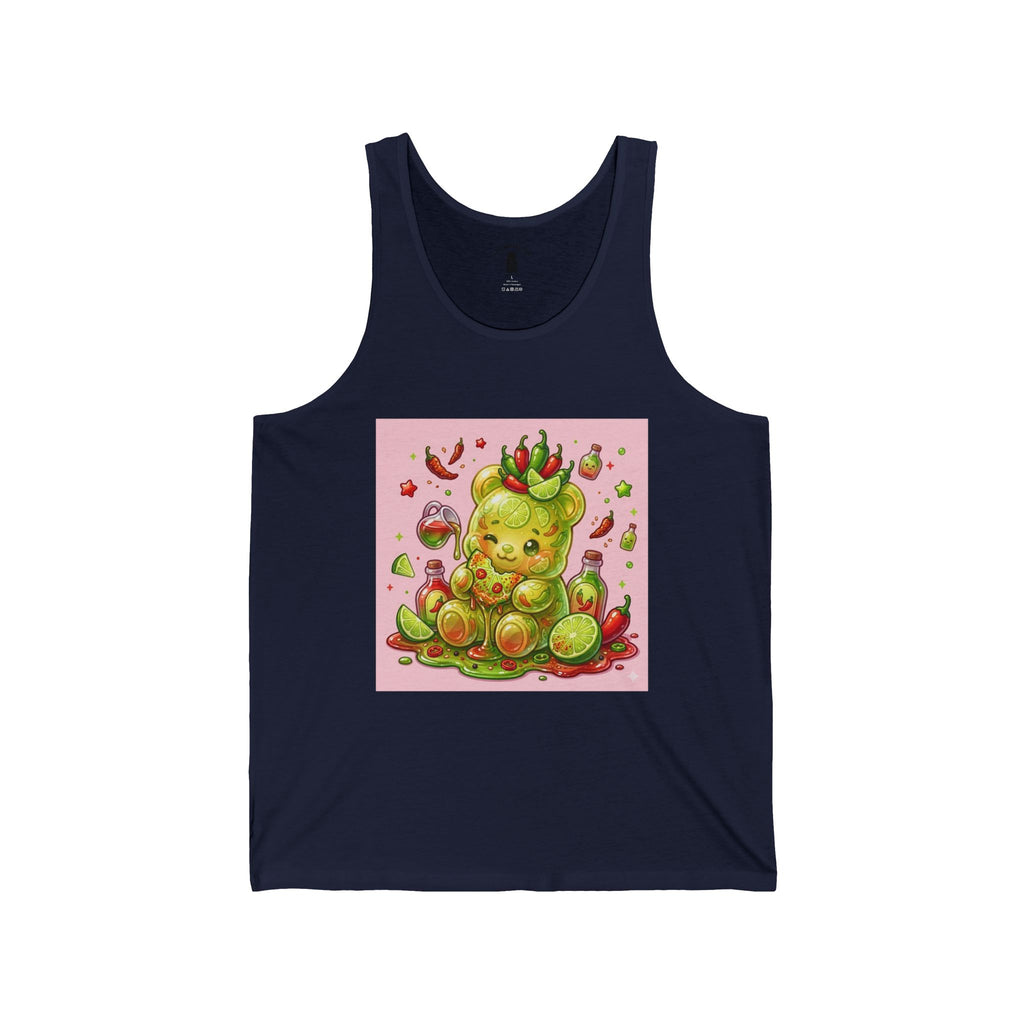 Sweet Chili & Lime, Exotic Gooey Gummy Bear Friend — Kawaii Graphic Tank Top