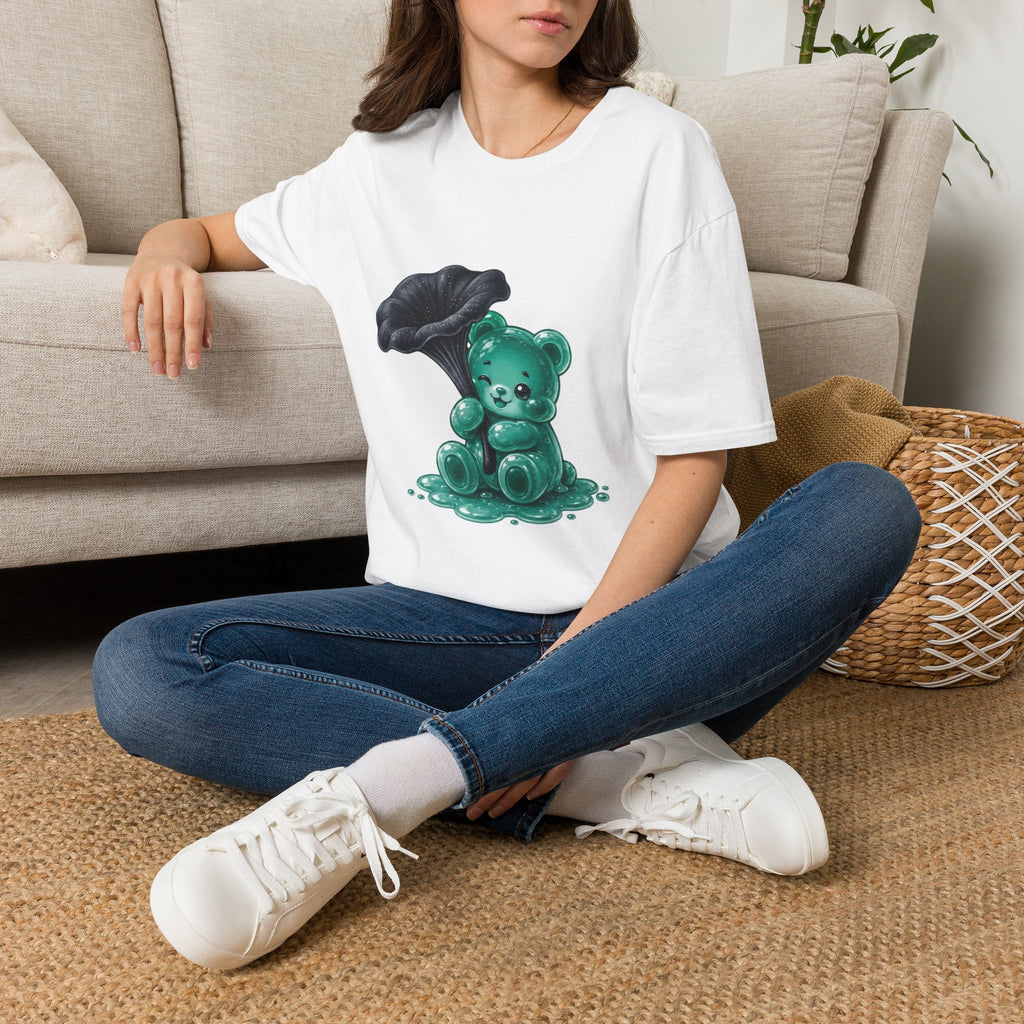 Black Trumpet Mushroom, Teal Special Oozy Bear Gummy Special- Graphic Shirt