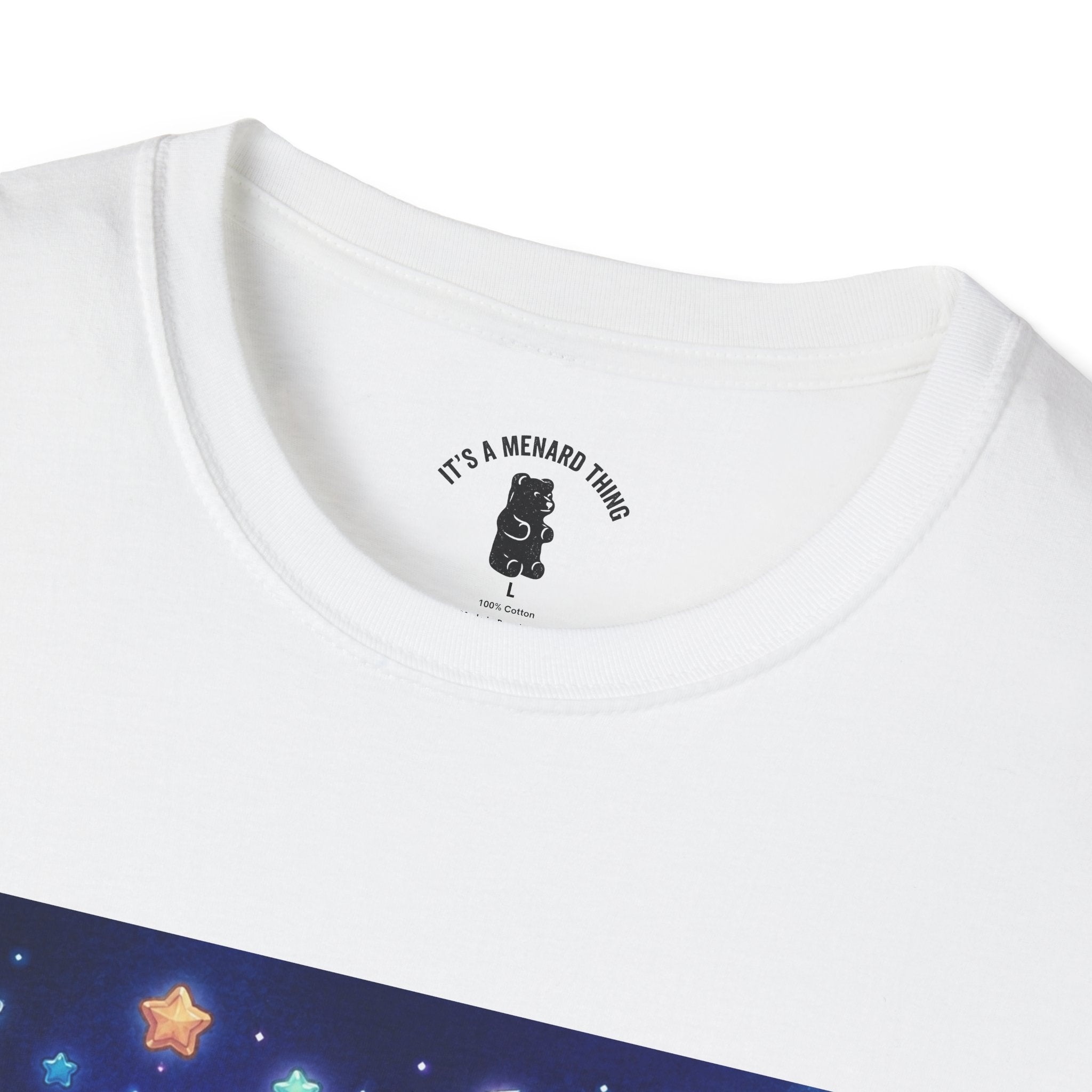 Lets Nap with Pluto, Teal Crystal Blue Gooey Gummy Bear- Kawaii Graphic T-Shirt