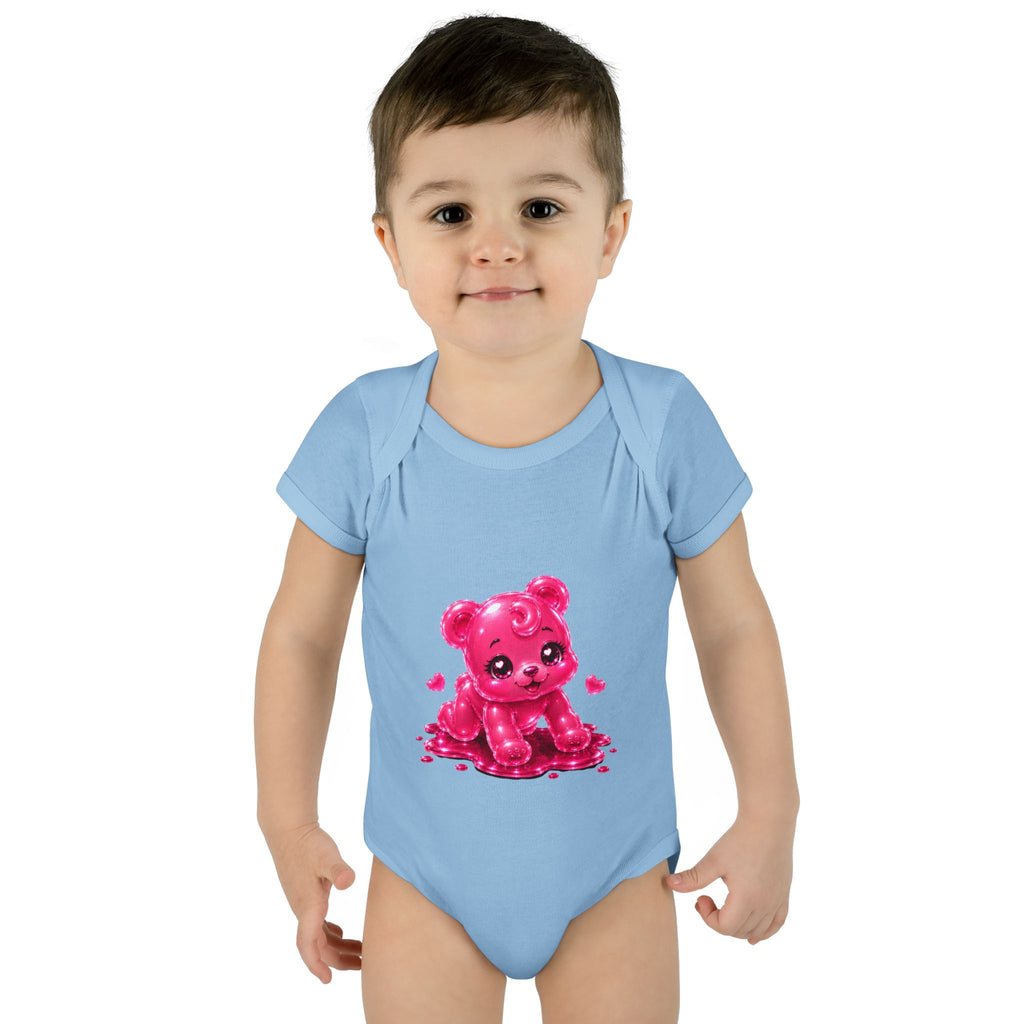 Pink Gummy Bear Infant Bodysuit - Cute Baby Shower Gift