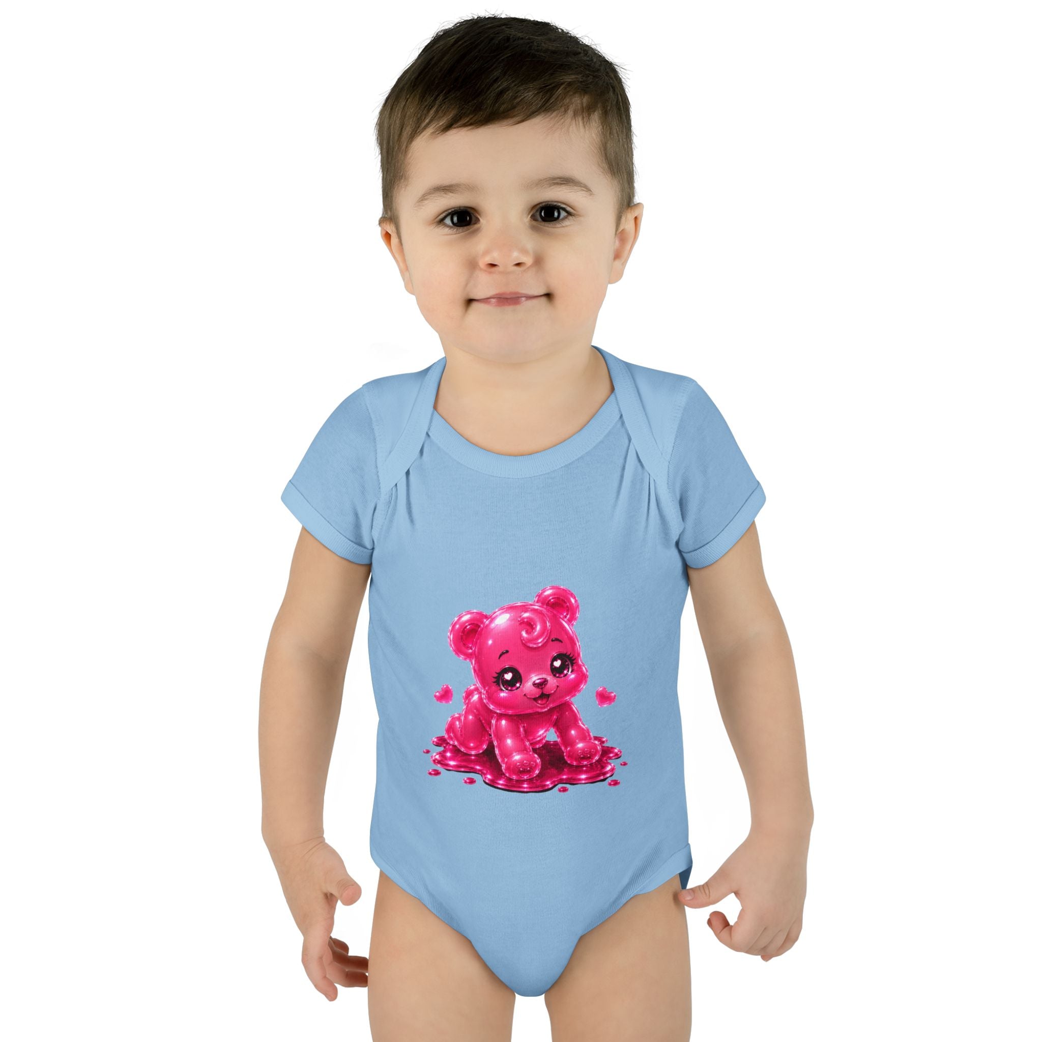 Pink Gummy Bear Infant Bodysuit - Cute Baby Shower Gift