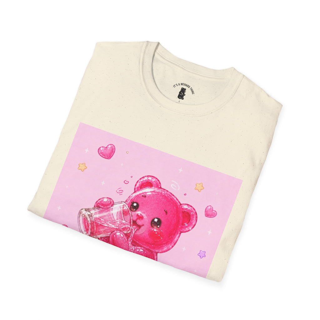 Sugar Shock Shot, Boozy Gooey Gummy Bear- Kawaii Graphic T-Shirt