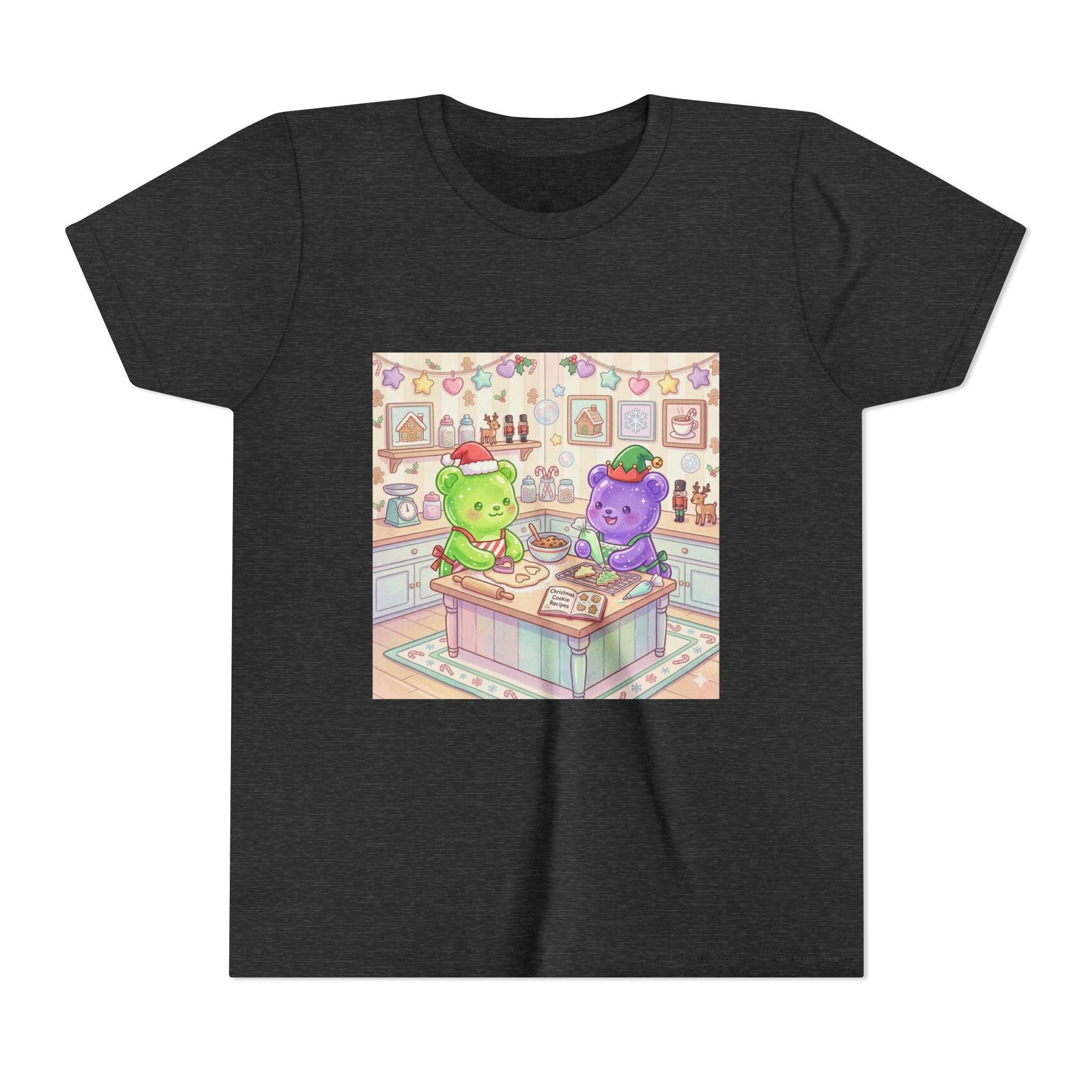 Gooey Gummies making Holiday Cookies T‑Shirt — Cute Pastel Kitchen Baking Design