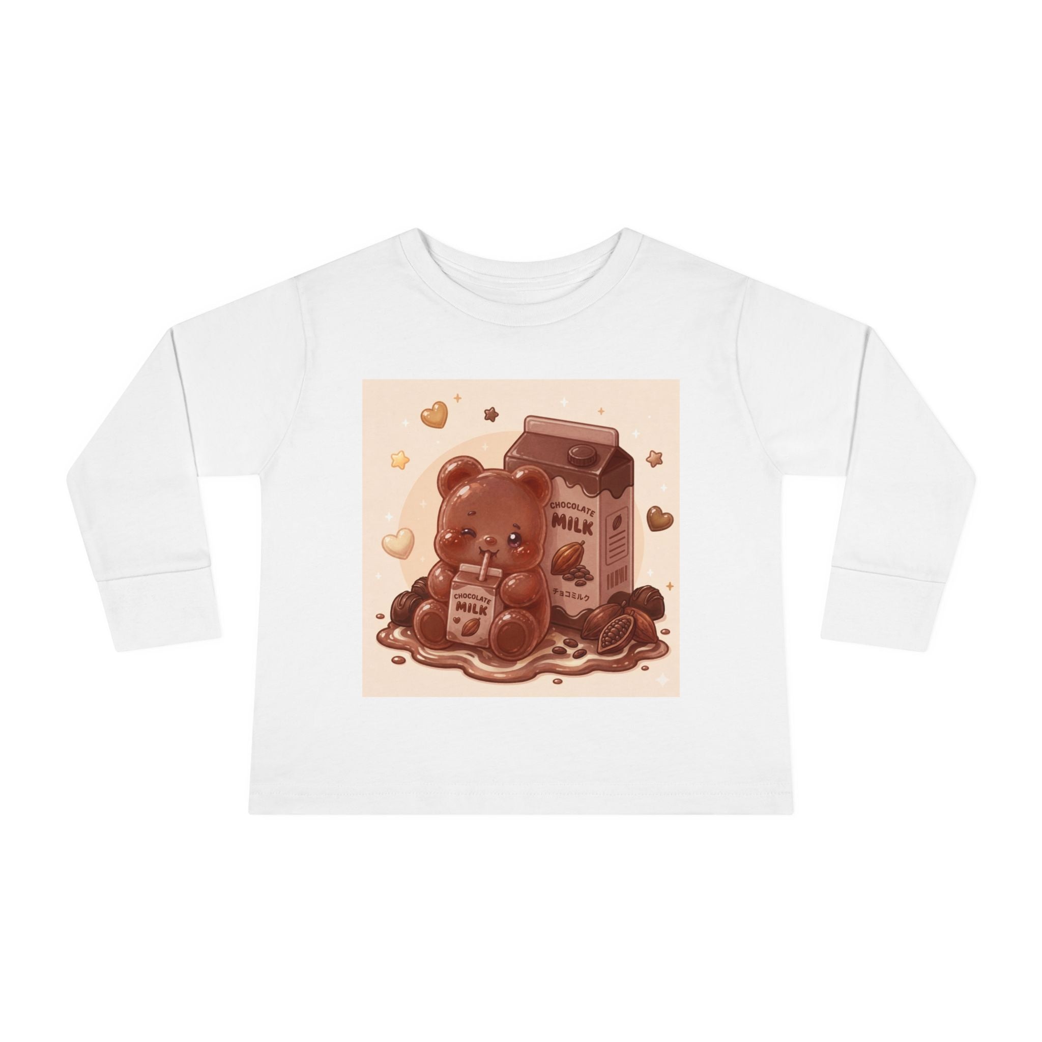 Chocolate Milk Oozy Bear- Graphic Long Sleeve Shirt