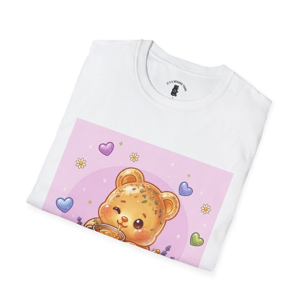 Cute Honey Herbal Tea Gooey Gummy Bear — Kawaii Graphic T-Shirt