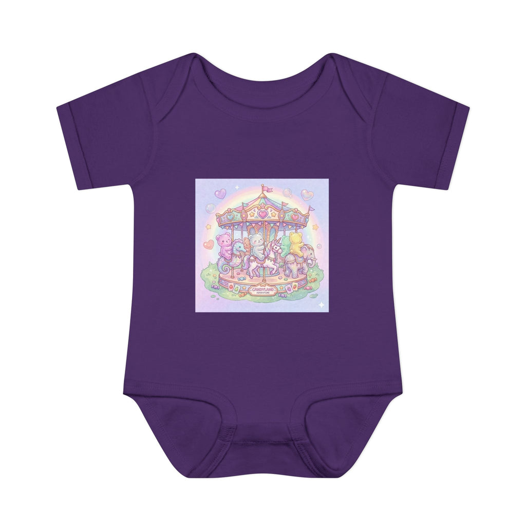 Gooey Gummies Carousel: Pastel Baby Bodysuit