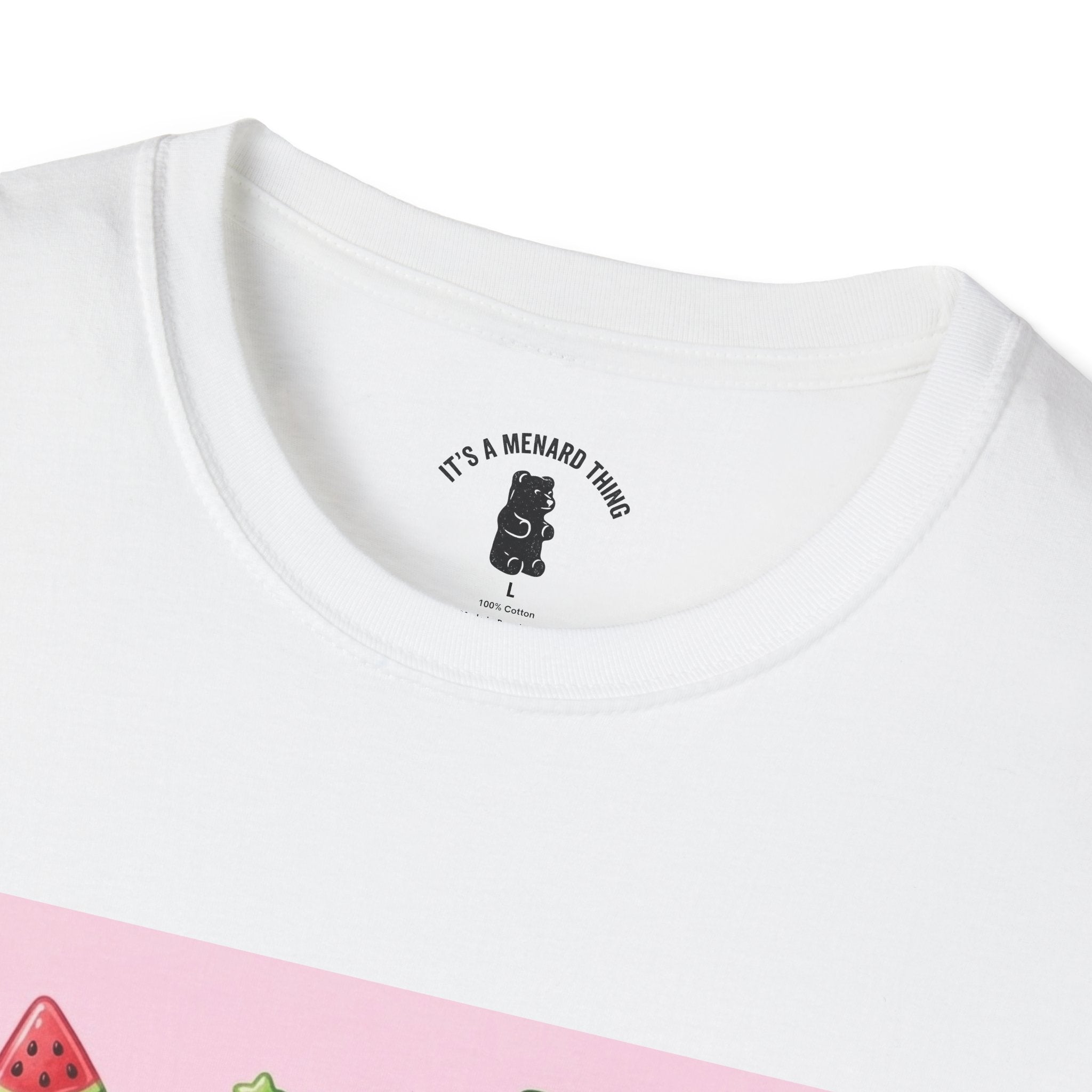 Watermelon Lollipop Gooey Gummy Bear T-Shirt — Kawaii Fruit Graphic Tee