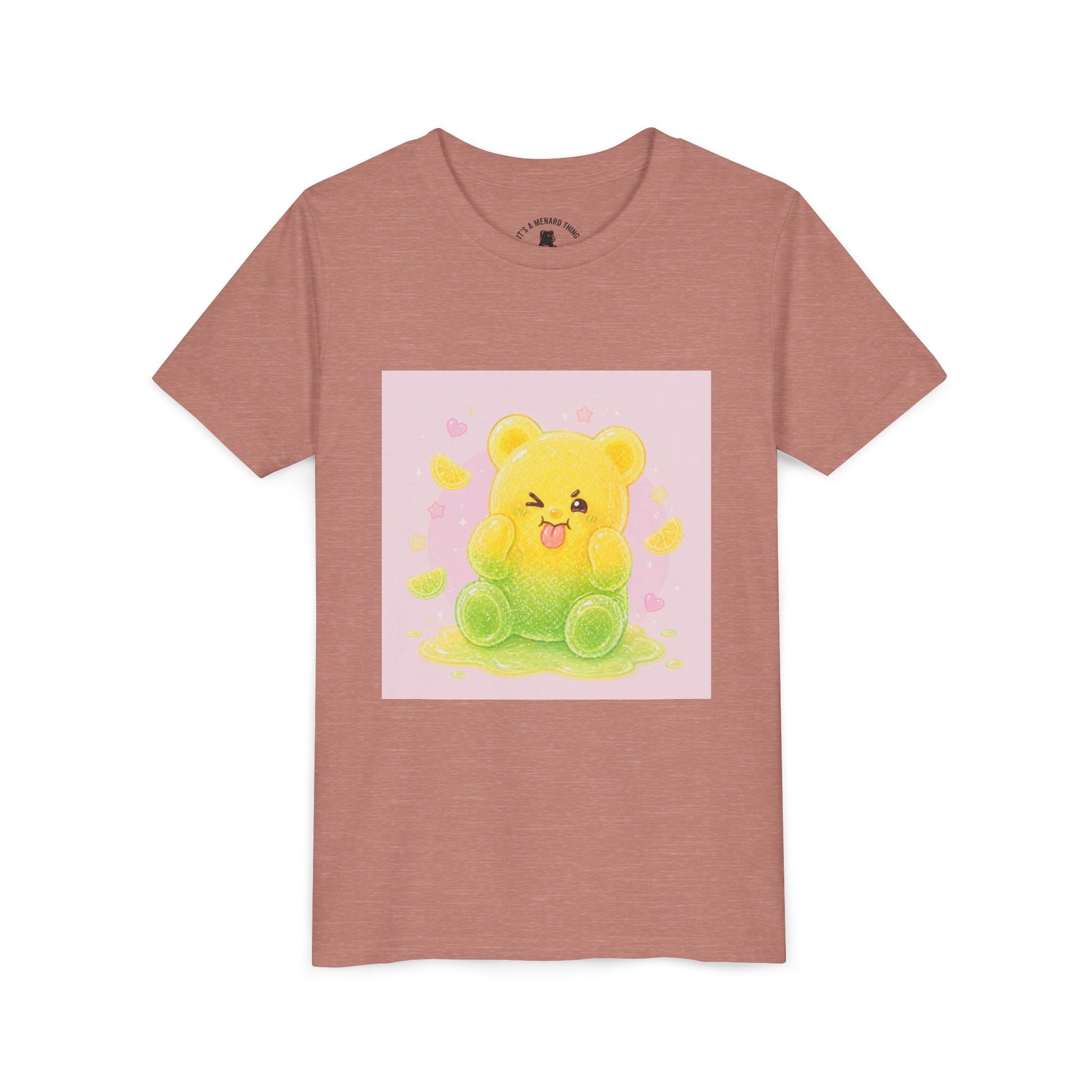 Cute Lemon & Lime Sour Gooey Gummy Bear Kids- Graphic Youth T-Shirt