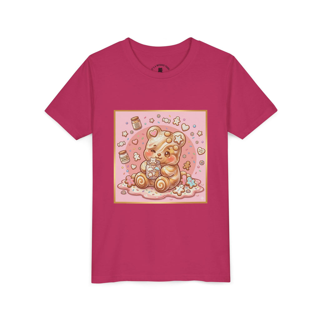 Sugar Frosted Holiday Cookie Gooey Gummy Bear Youth T-Shirt