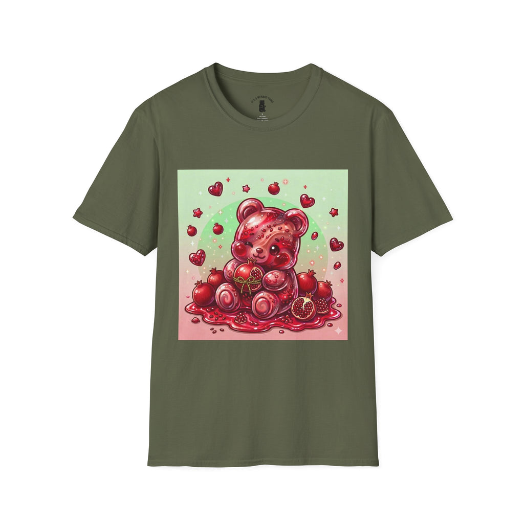 Pomegrante Red Gooey Gummy Bear — Cute Graphic Tee