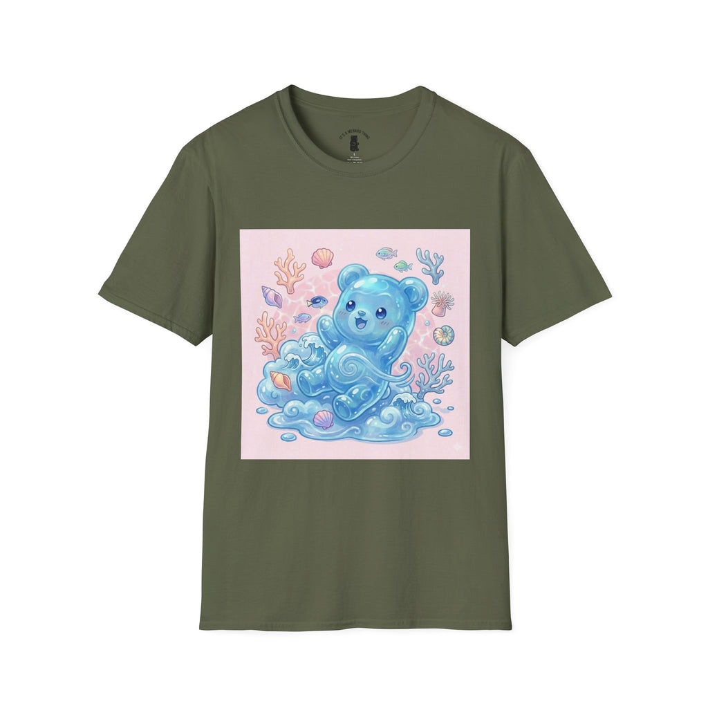 Elemental, Ocean Blue Water Gooey Gummy Bear — Kawaii Graphic Tee