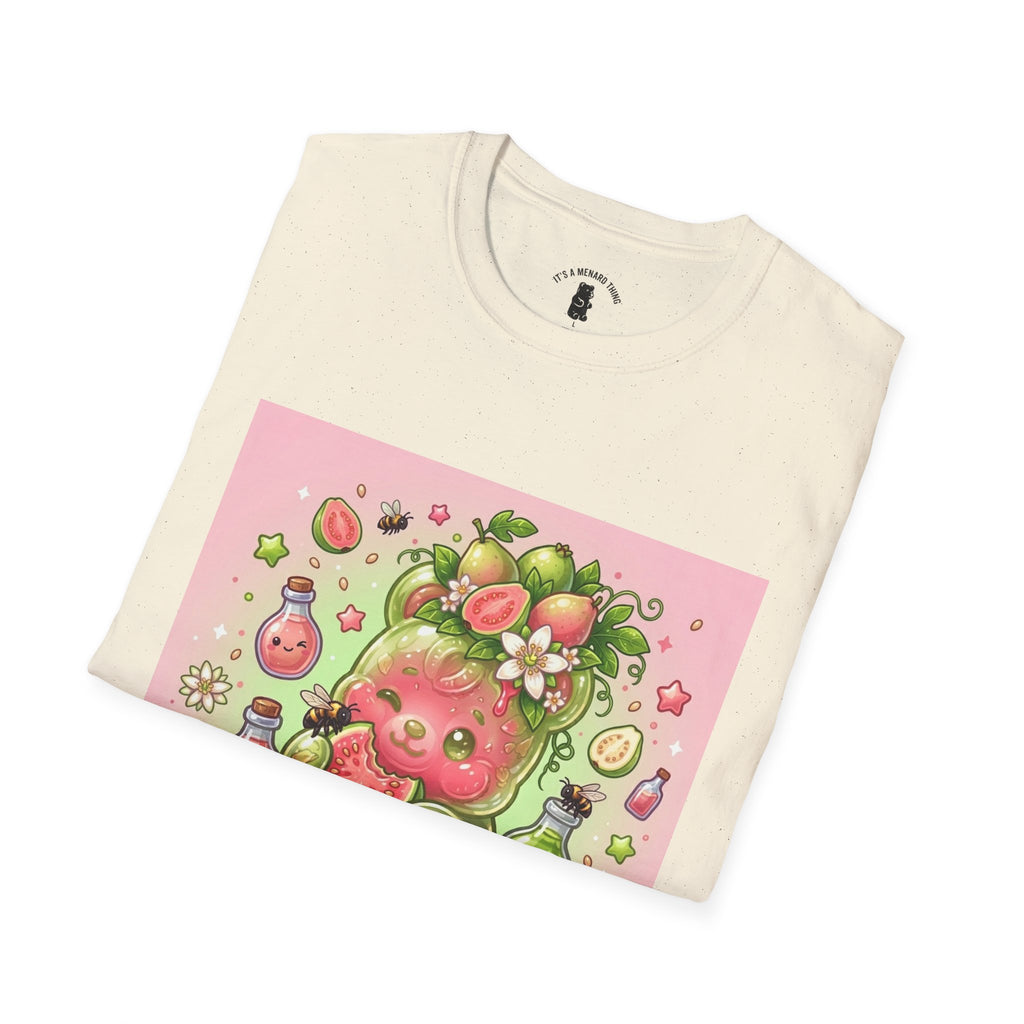 Sweet little Guava, Exotic Fruit Gooey Gummy Bear — Kawaii Graphic T-Shirt