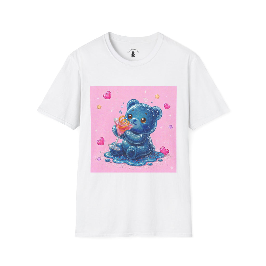 Special Cosmo Delight, Blue Oozy Boozy Gummy Bear Drinking Pal- Graphic Shirt