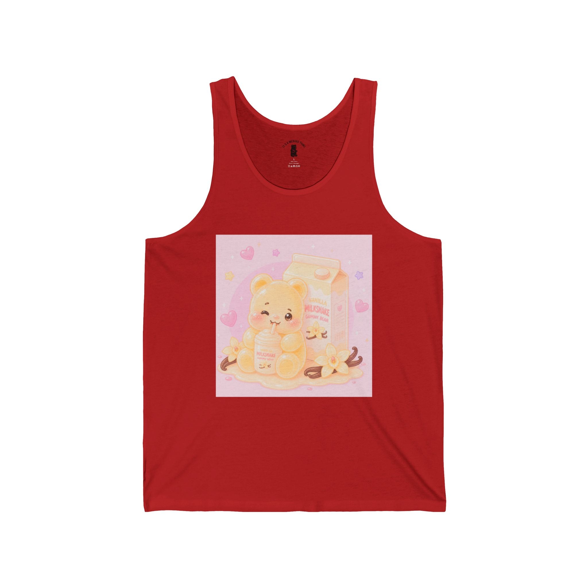 Vanilla Milkshake Gooey Gummy Bear — Pastel Graphic Tank Top