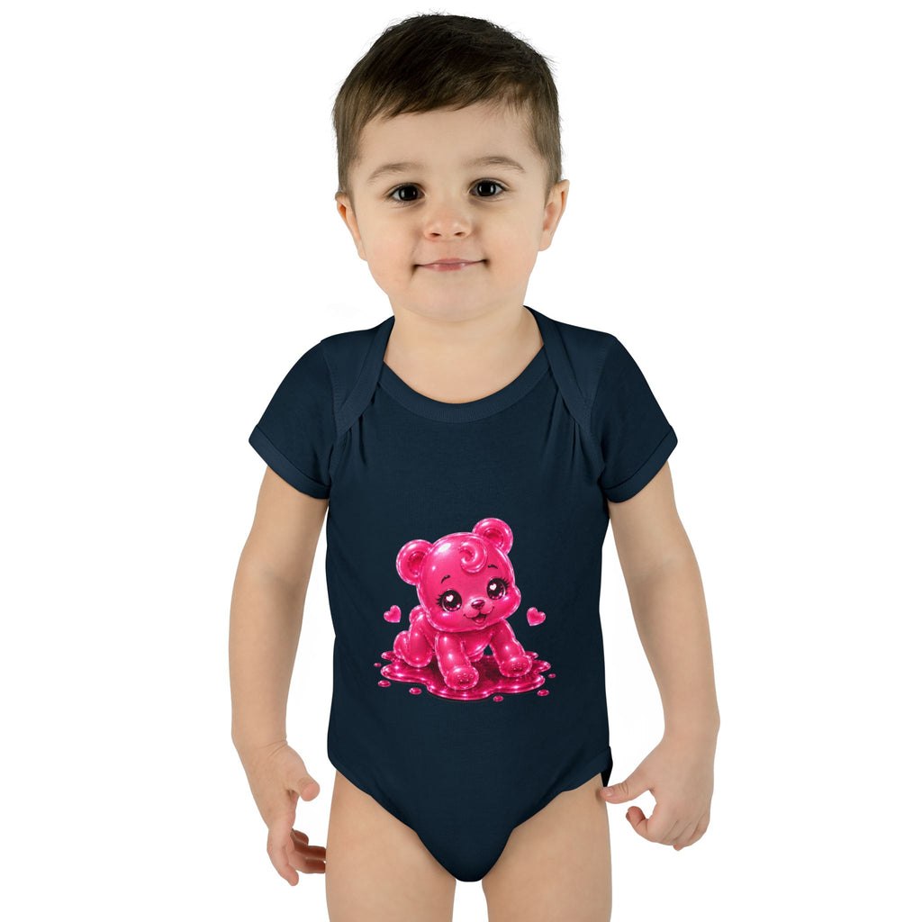 Pink Gummy Bear Infant Bodysuit - Cute Baby Shower Gift