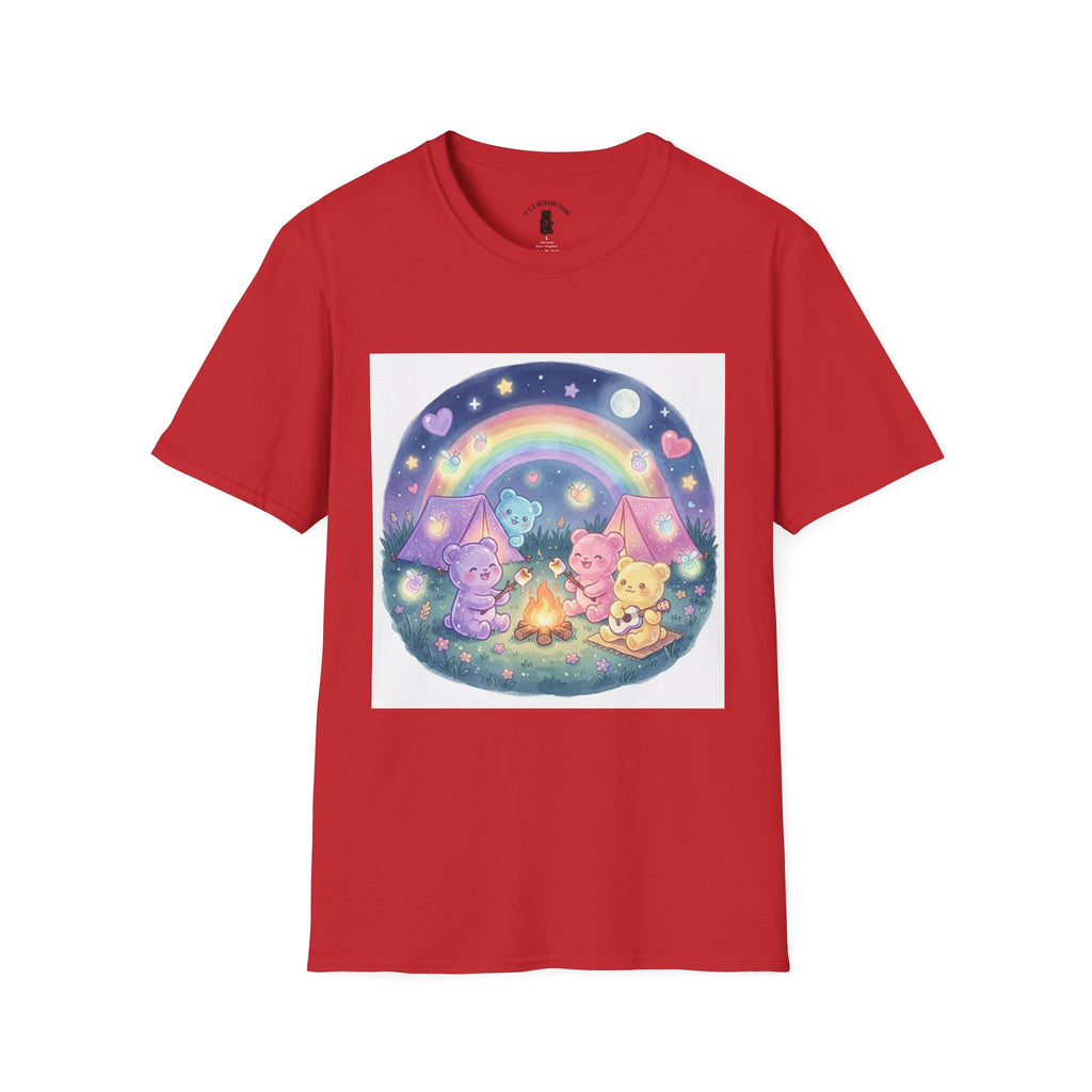 Campfire days and Toasted Marshmallows, Gooey Gummy Friends- Kawaii Graphic T-Shirt