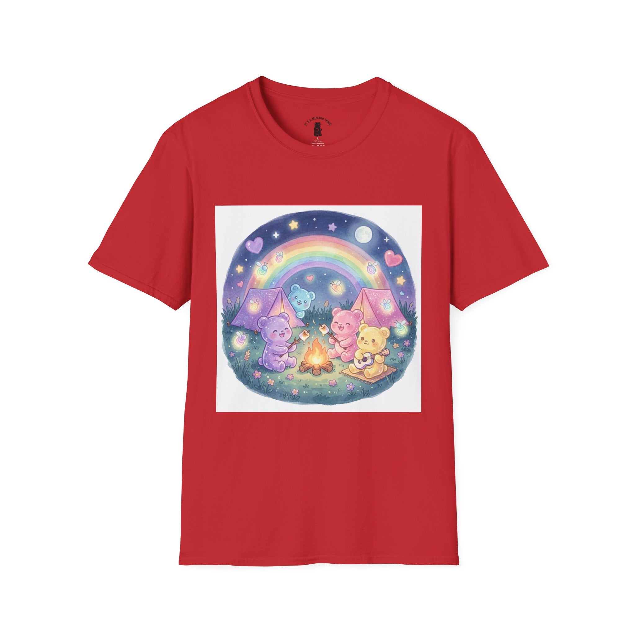 Campfire days and Toasted Marshmallows, Gooey Gummy Friends- Kawaii Graphic T-Shirt