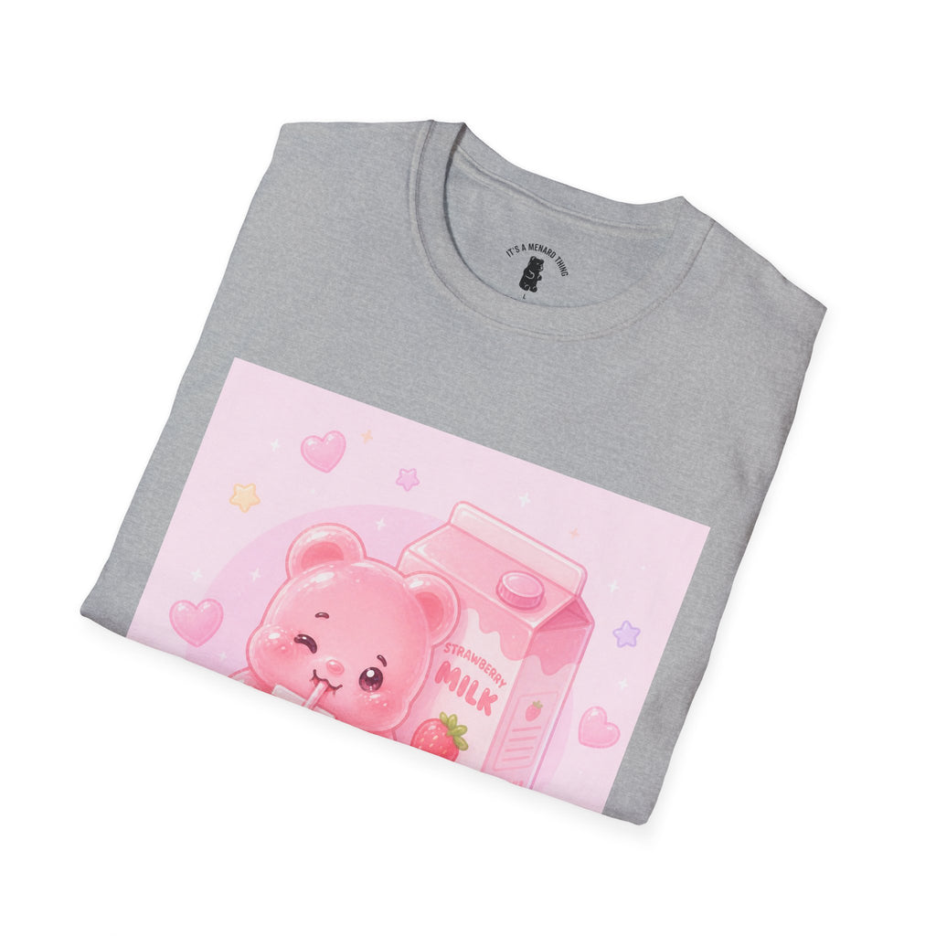 Strawberry Milk Gooey Gummy Bear T-Shirt