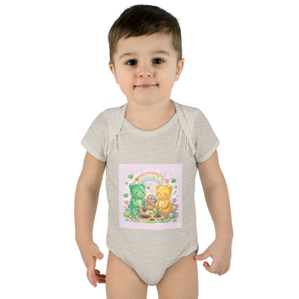 Copy of Infant Bodysuit — Oozy Gummy Bears Gardening Baby Onesie