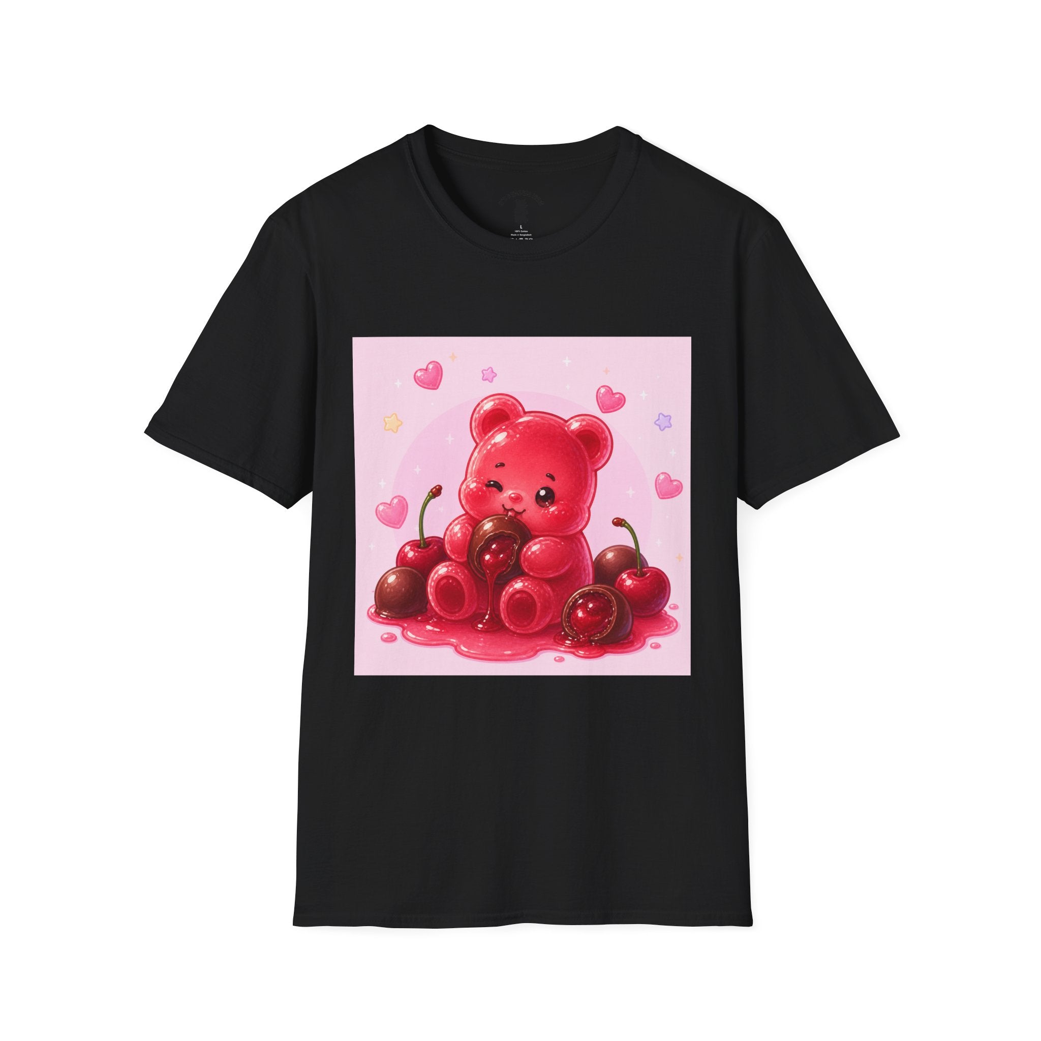 Chocolate Cherry Gooey Gummy Bear T-Shirt — Kawaii Graphic Tee