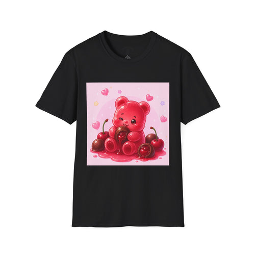 Chocolate Cherry Gooey Gummy Bear T-Shirt — Kawaii Graphic Tee