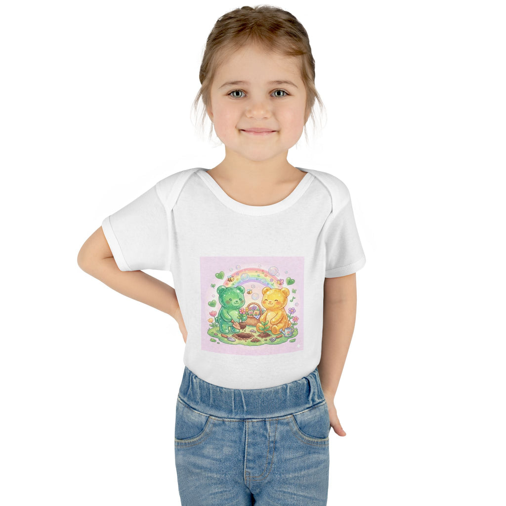 Infant Bodysuit — Gooey Gummy Bears Gardening Baby Onesie
