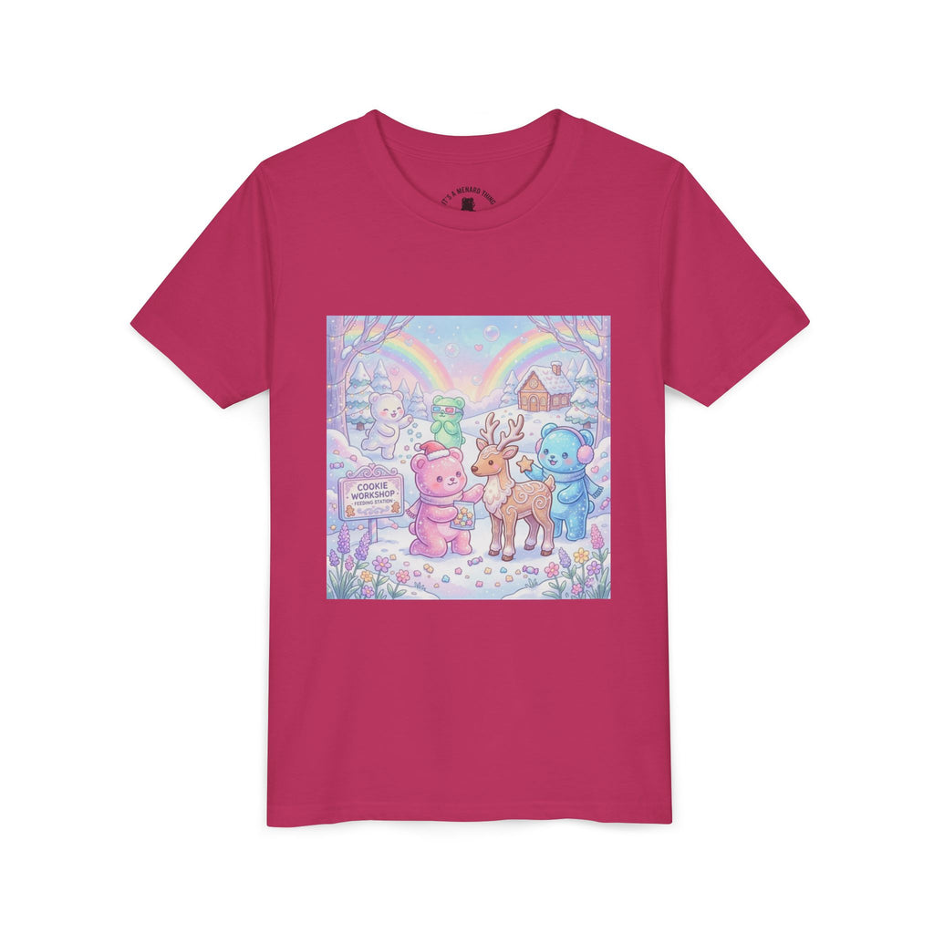Gooey Gummies Feed Reindeer Graphic Youth Shirt