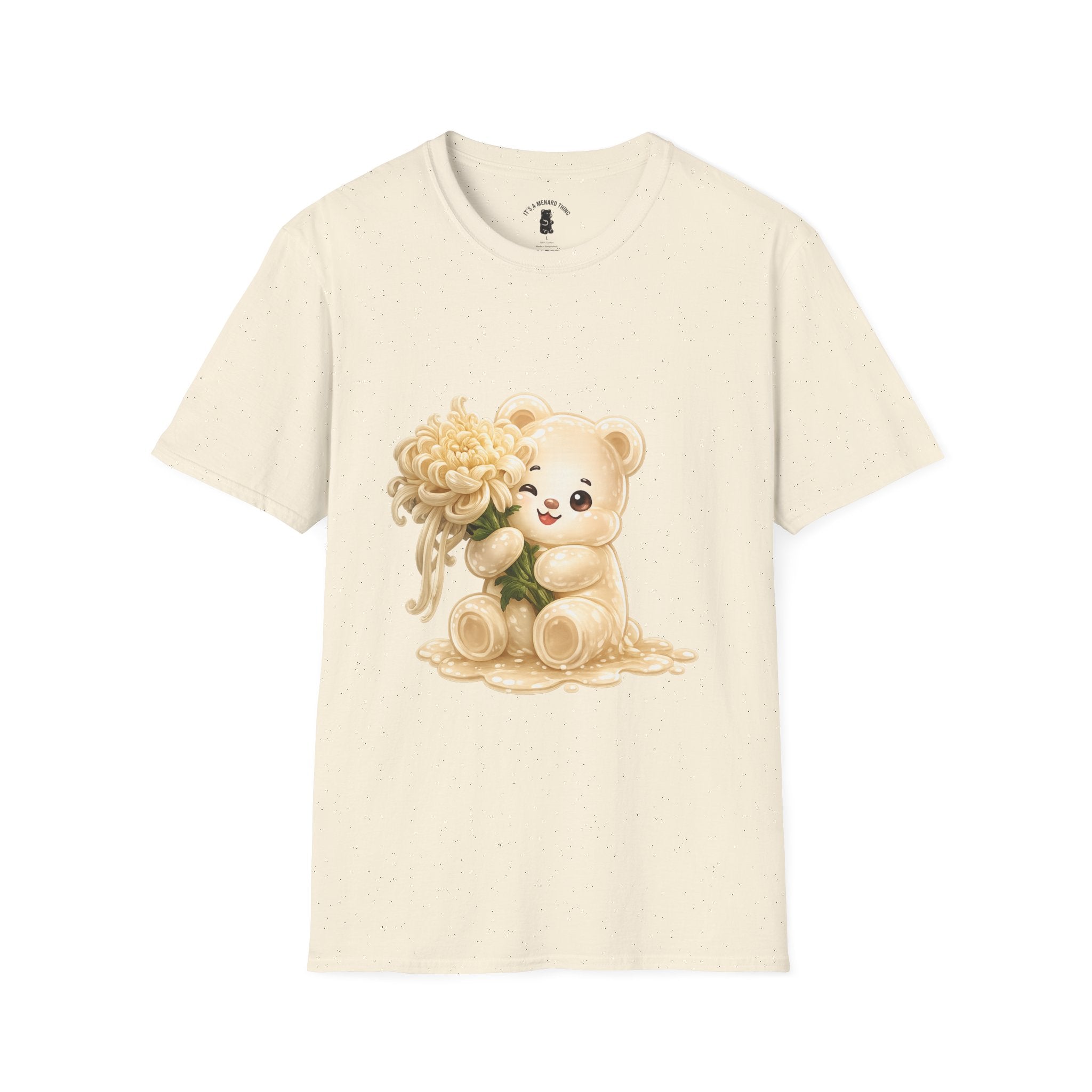 Chrysanthemum Special, Cream Oozy Bear Friend Special Flower Additon- Graphic Shirt