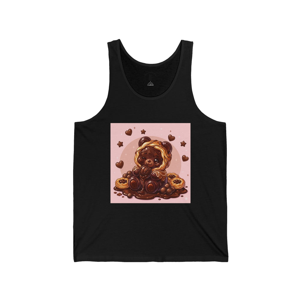 Chocolate Danish, Special Puff Pastry Gooey Gummy Bear — Cute Graphic Tank Top