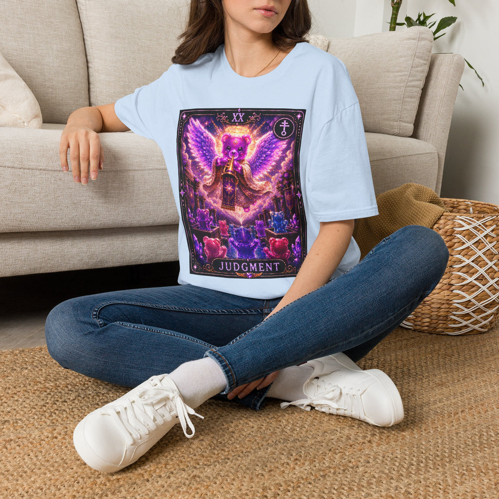 Judgment Tarot Mystic Purple Angel Oozy Bear Gummy Special Addition- Graphic Shirt
