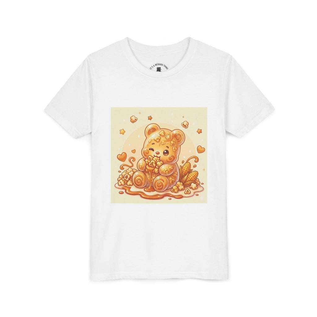 Caramel Corn Gooey Gummy Bear Graphic Youth Shirt
