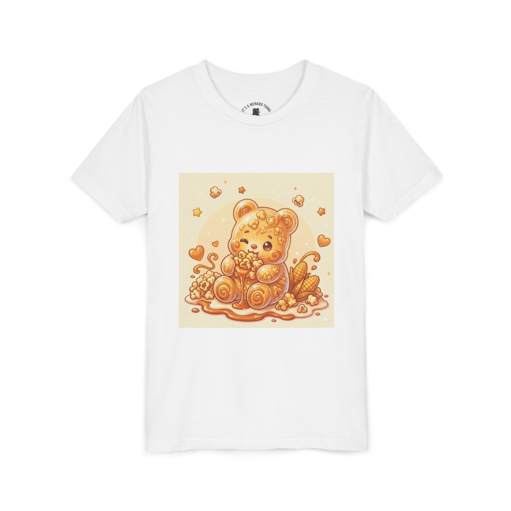 Caramel Corn Gooey Gummy Bear Graphic Youth Shirt