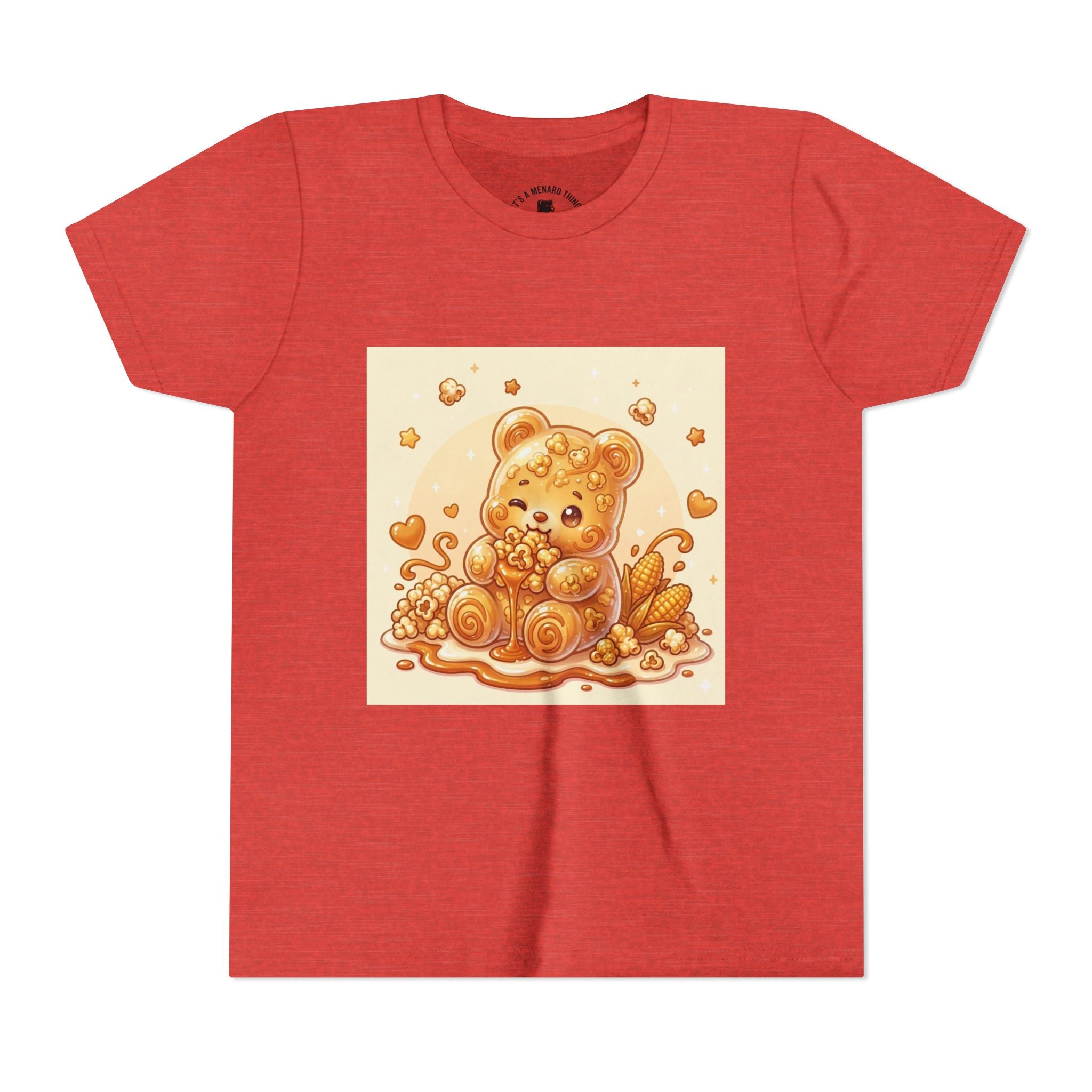 Caramel Corn Gooey Gummy Bear Graphic Youth Shirt