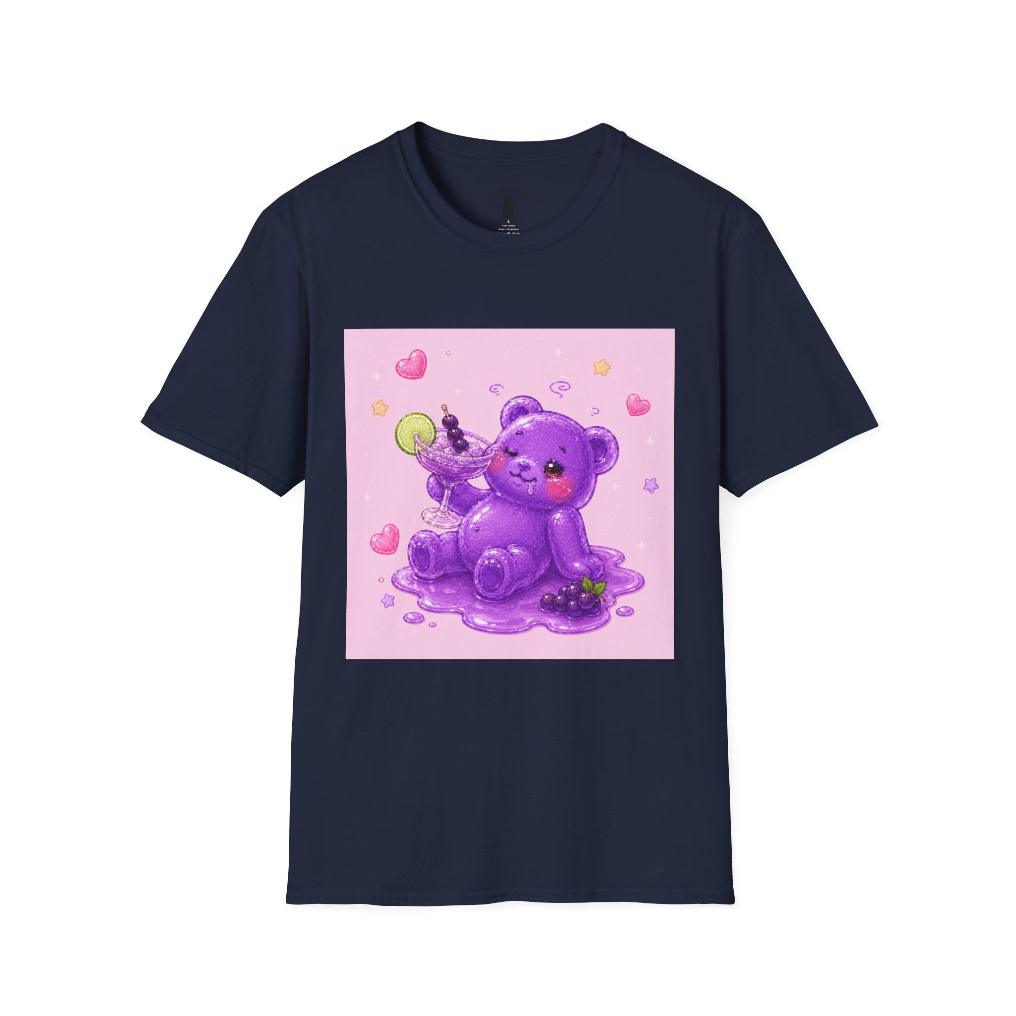 Special Wine to Dine, Purple Oozy Boozy Gummy Drinking Pal- Kawaii Graphic Shirt