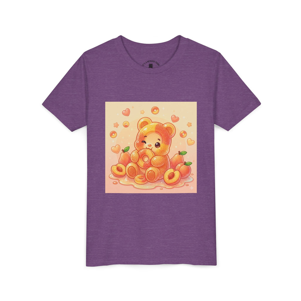 Peach Ring Gooey Gummy Bear Kids Short Sleeve Shirt