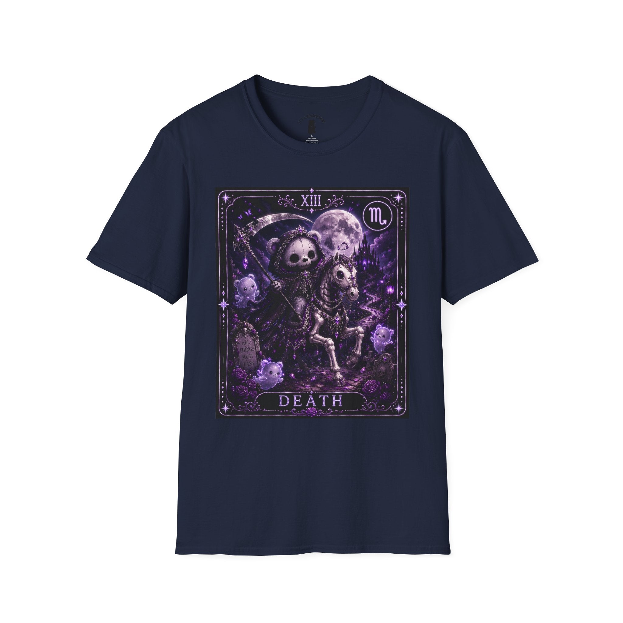 Death Tarot Gothic Skeleton Oozy Bear Special Addition- Graphic Shirt