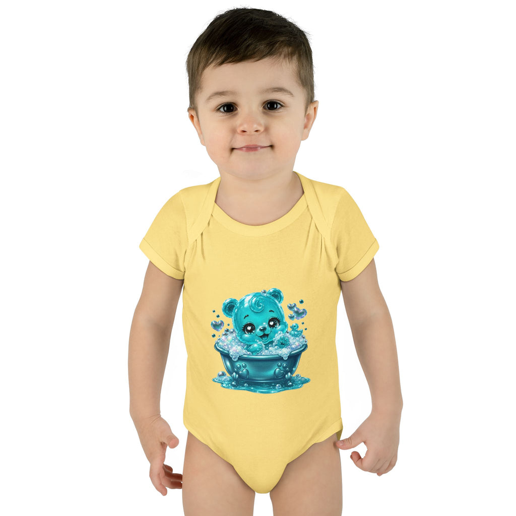 Adorable Bubble Bath Oozy Baby Gummy Bear Cutie Addition- Graphic Onesie