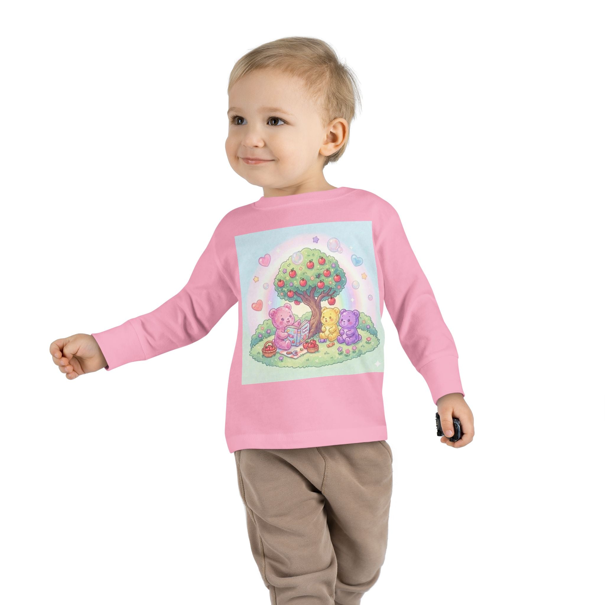 Reading Stories Under the Apple Tree, Oozy Bear Friends- Graphic Long Sleeve Shirt