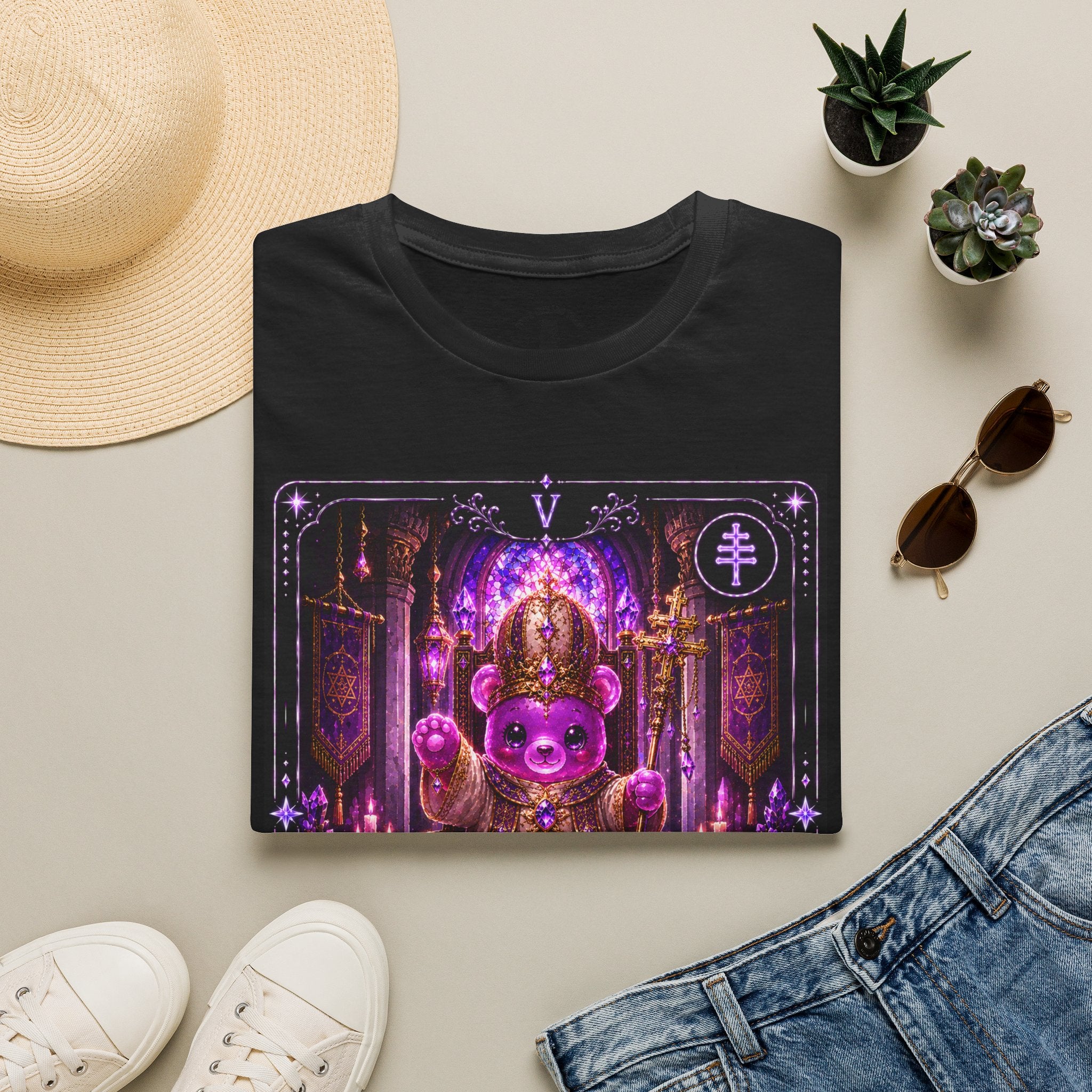 The Hierophant Tarot Mystic Oozy Bear Friend Special Addition- Graphic Shirt