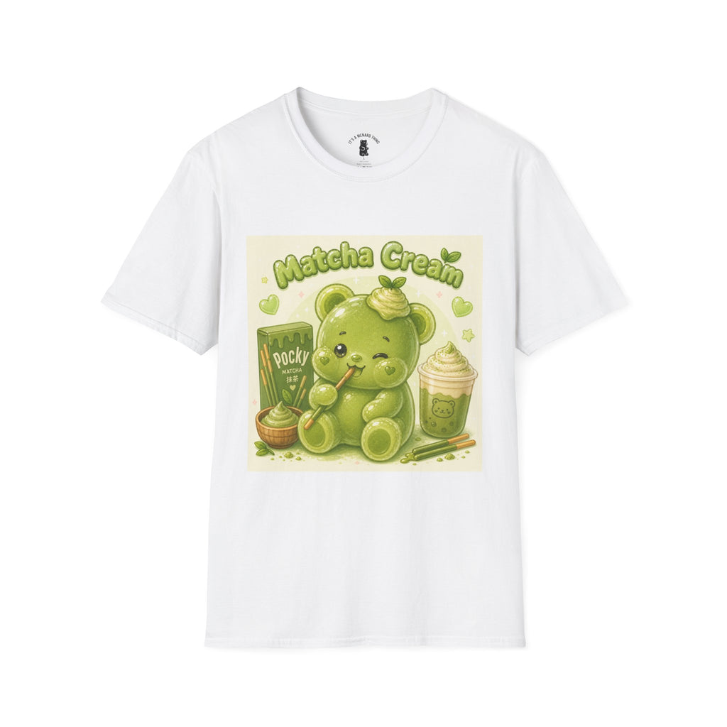 Matcha Cream Gooey Gummy Bear — Cute Green Tea Kawaii Graphic Tee