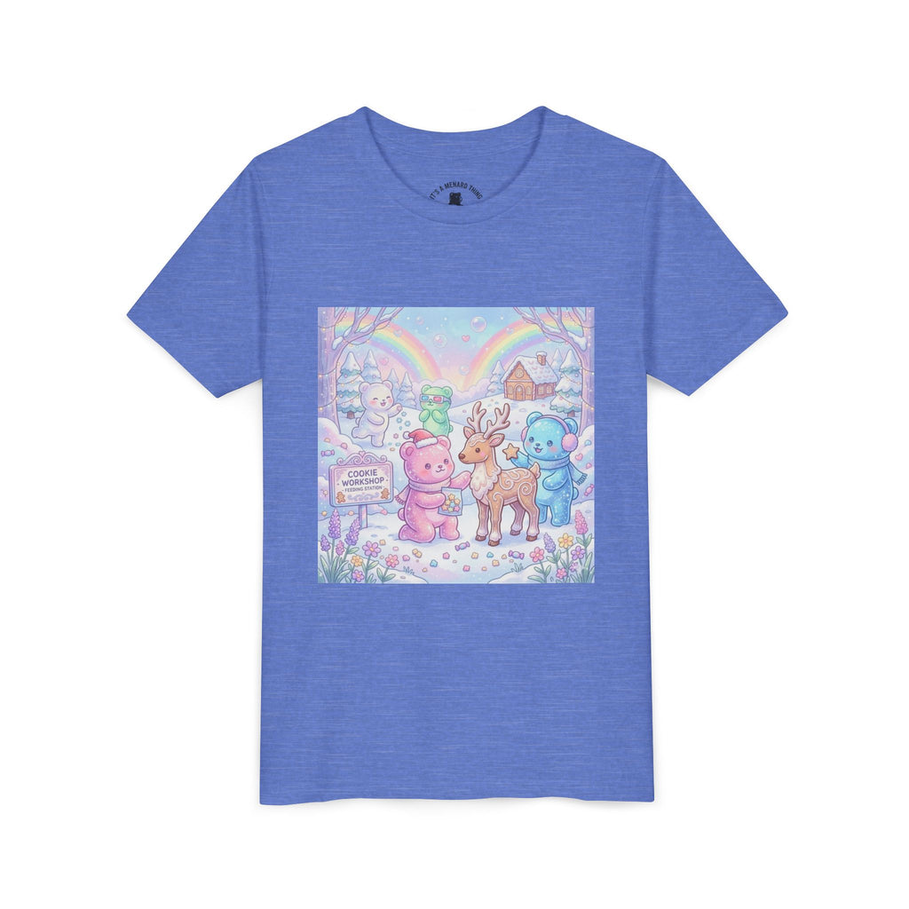 Gooey Gummies Feed Reindeer Graphic Youth Shirt