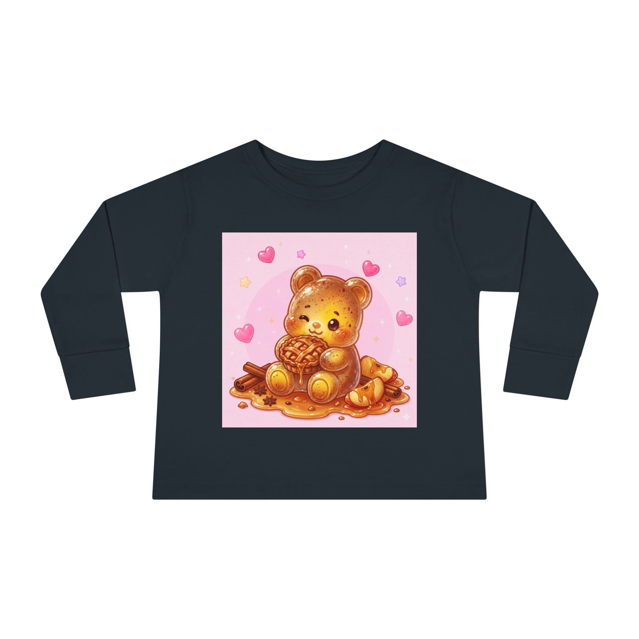 Cinnamon Sweet Fresh Apple Pie, Oozy Bear Gummy Friend- Kids Long Sleeve Shirt