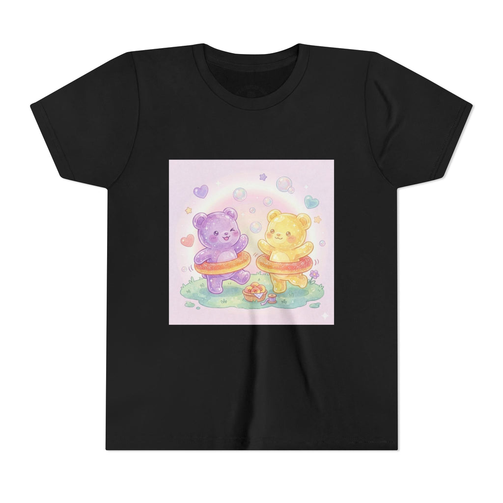 Friendship Peach ring Hula-Hoop Gooey Gummies- Graphic Kids T-Shirt