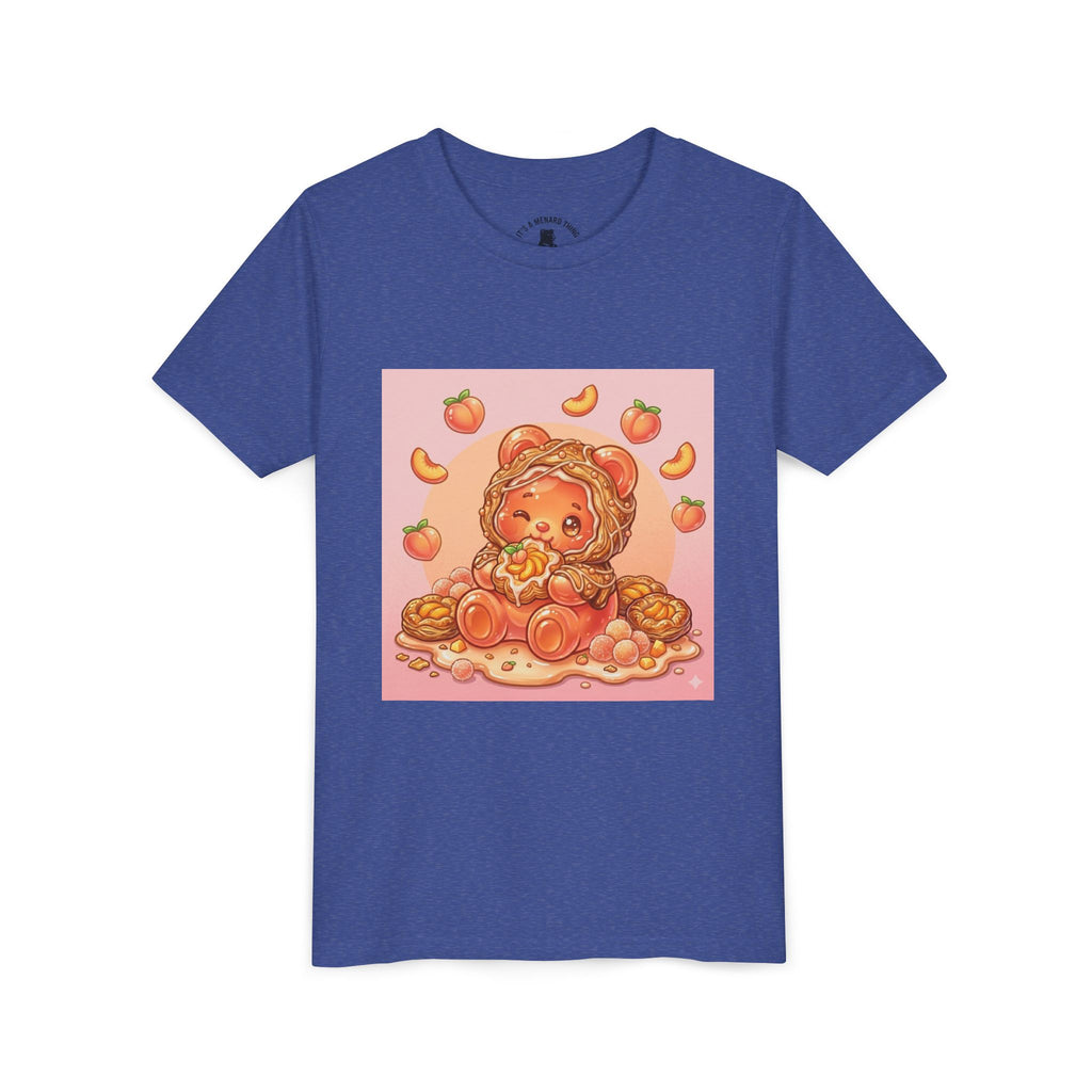 Peach Danish Bear Graphic Shirt for Kids