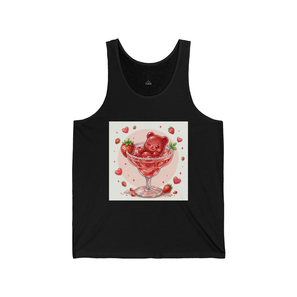 Strawberry Daiquiri Surprise, Red Boozy Gooey Gummy Bear — Kawaii Graphic Tank