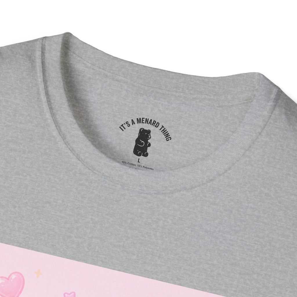Vanilla Milkshake Gooey Gummy Cartoon T-Shirt — Pastel Aesthetic Tee