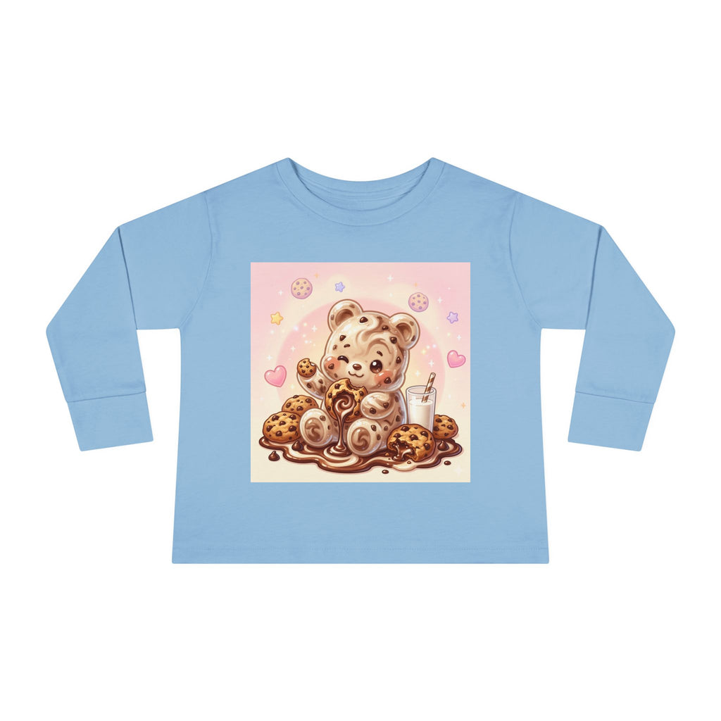 Milk & Cookies, Fudge Oozy Bear Gummy Friend- Kids Graphic Long sleeve Shirt