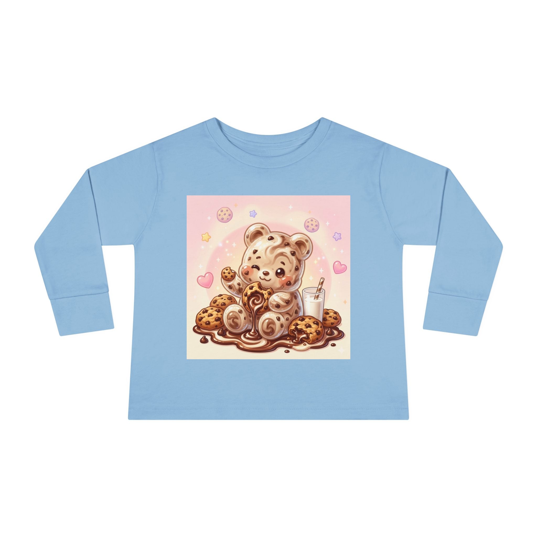 Milk & Cookies, Fudge Oozy Bear Gummy Friend- Kids Graphic Long sleeve Shirt